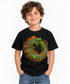 Serpent Ouroboros Flame - Black