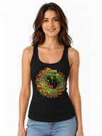 Serpent Ouroboros Flame - Black
