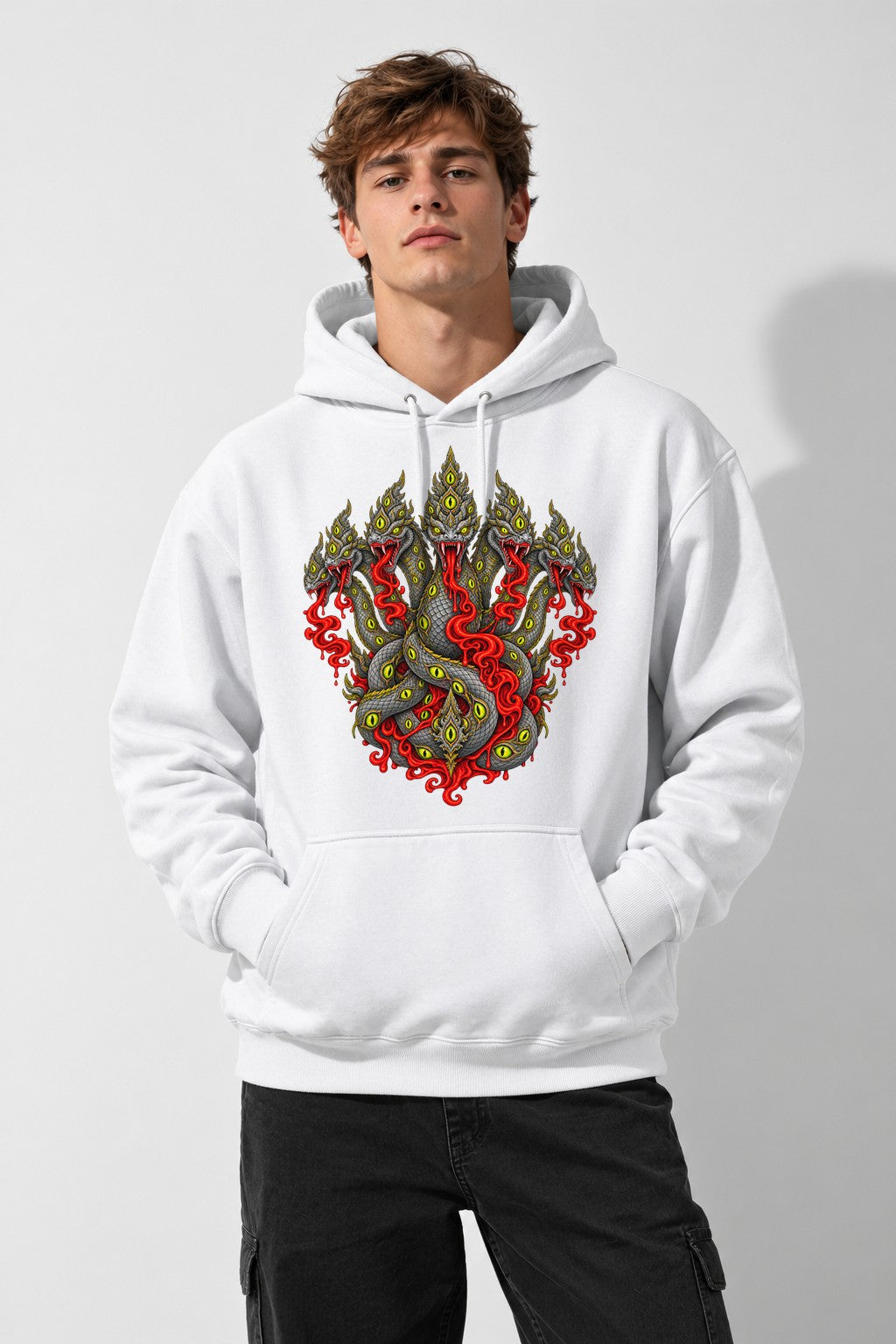 Seven Headed Serpent - White