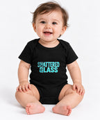 Shattered Glass Typography Graphic Tee - Bold Urban Streetwear - Black
