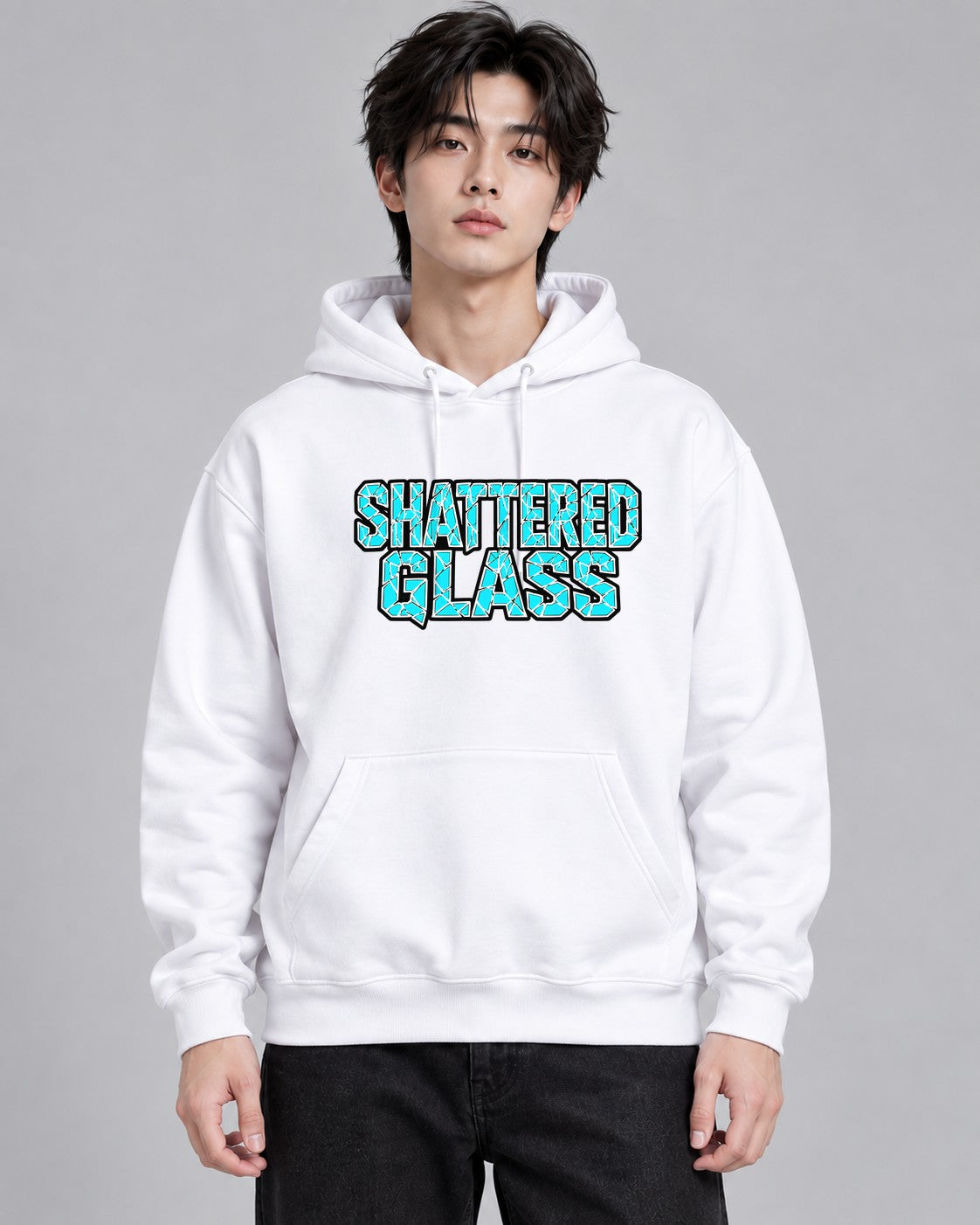 Shattered Glass Mosaic - White