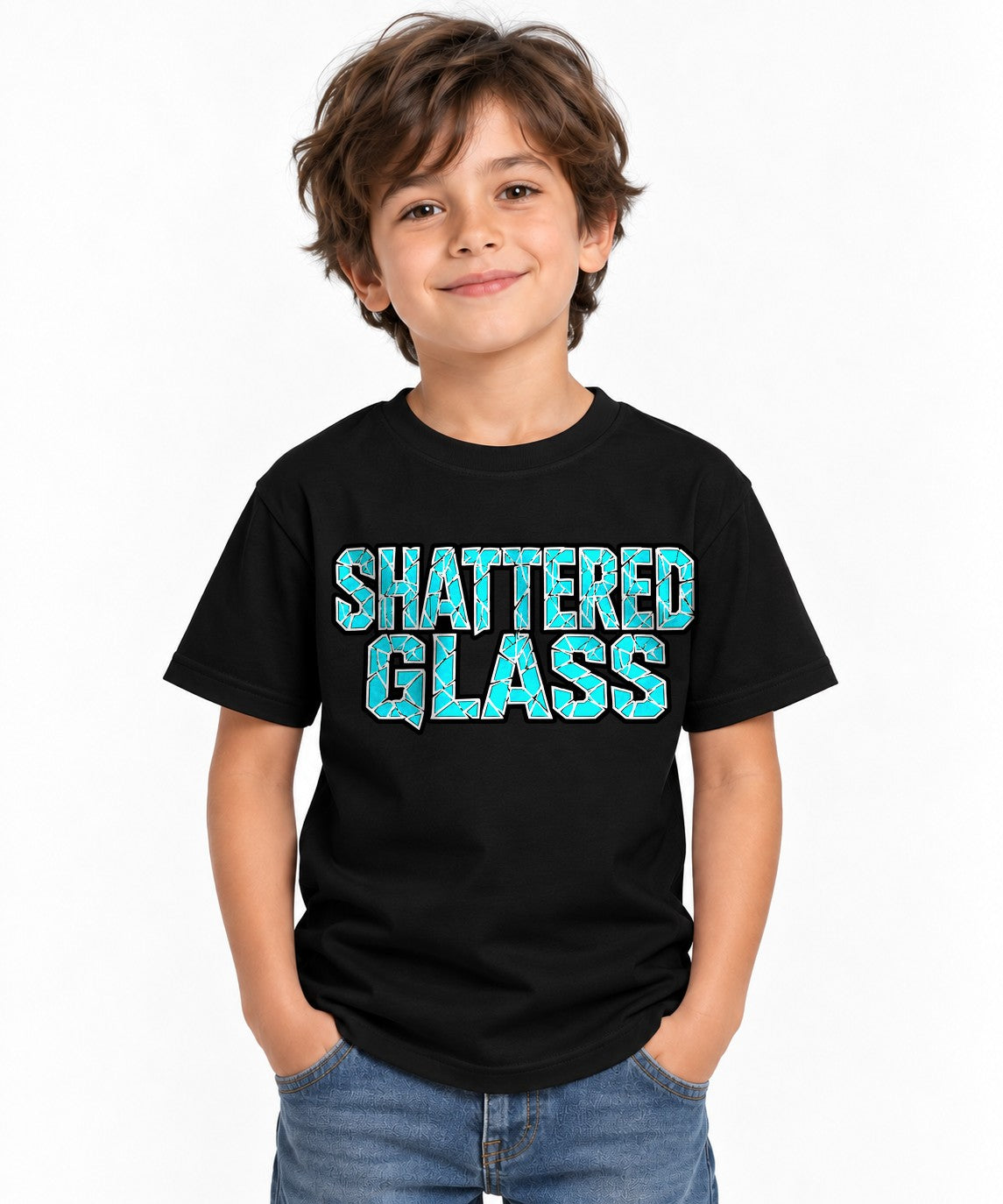 Shattered Glass Mosaic - Black