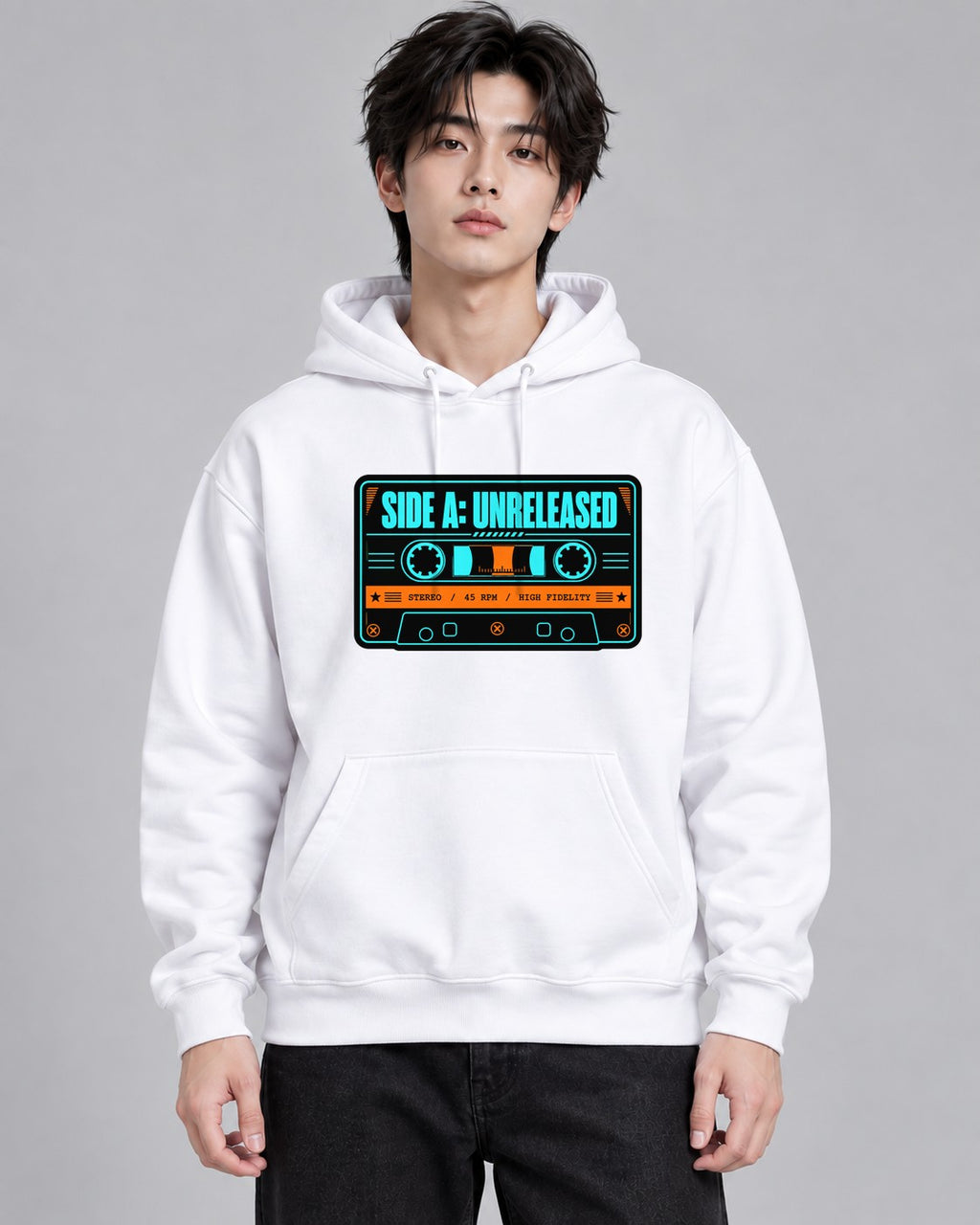 Side A: Unreleased Retro Cassette Ta - White