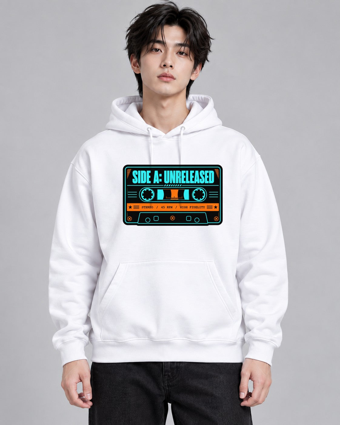 Side A: Unreleased Retro Cassette Ta - White