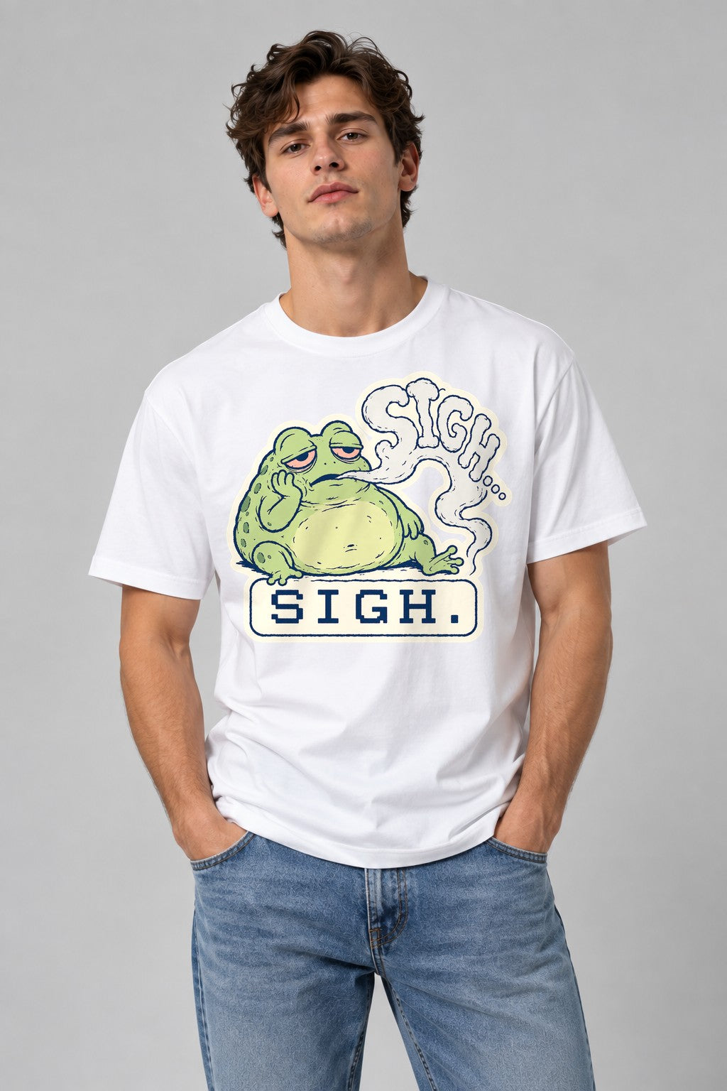 Sigh Frog - White