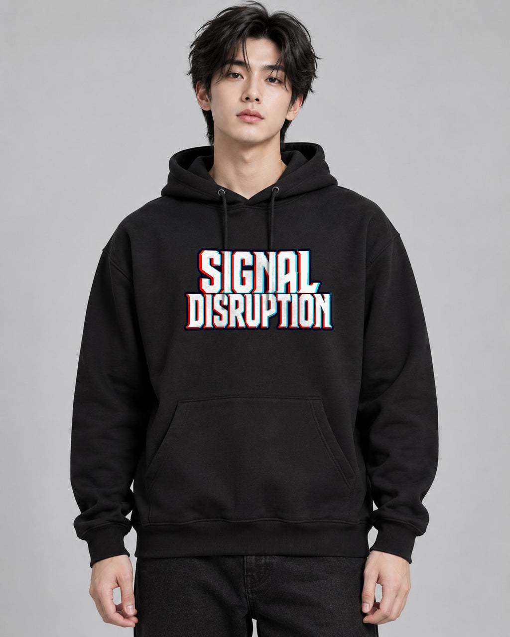 Signal Disruption Anaglyph - Black