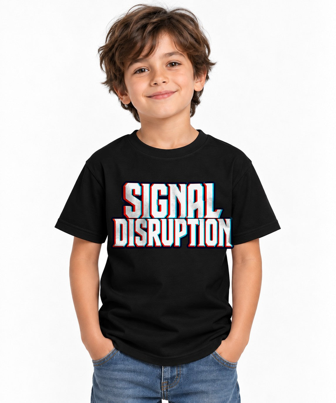 Signal Disruption Anaglyph - Black