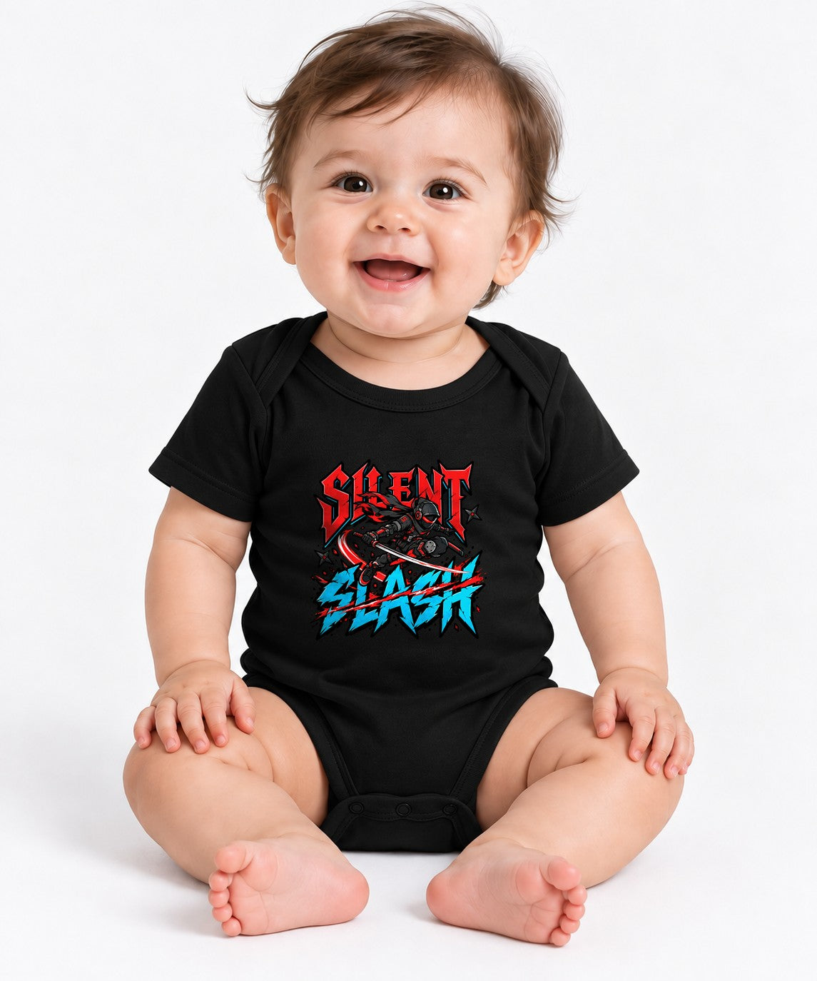Silent Assassin Ninja Warrior Shirt - Urban Graffiti Style - Black