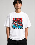 Silent Assassin Ninja Warrior Shirt - Urban Graffiti Style - White