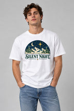 Silent Night Winter Scene - White
