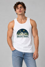 Silent Night Winter Scene - White