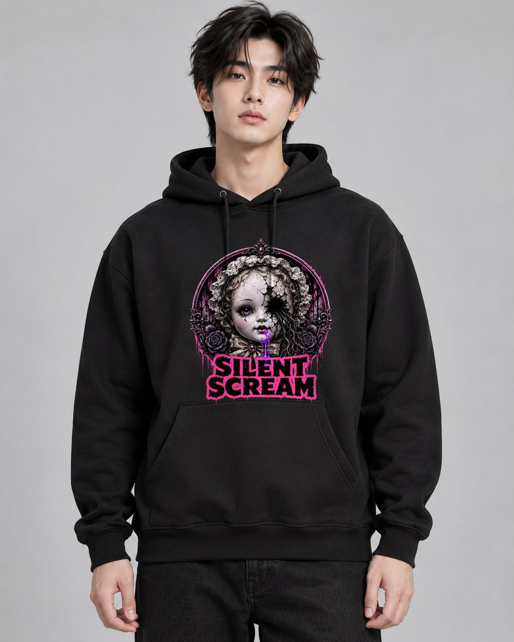 Silent Scream Doll - Black