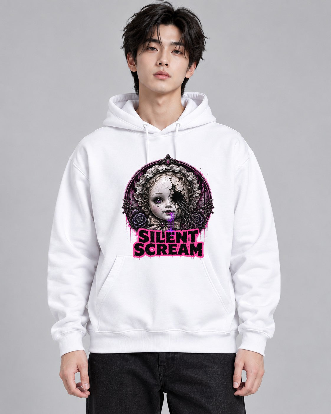 Silent Scream Doll - White