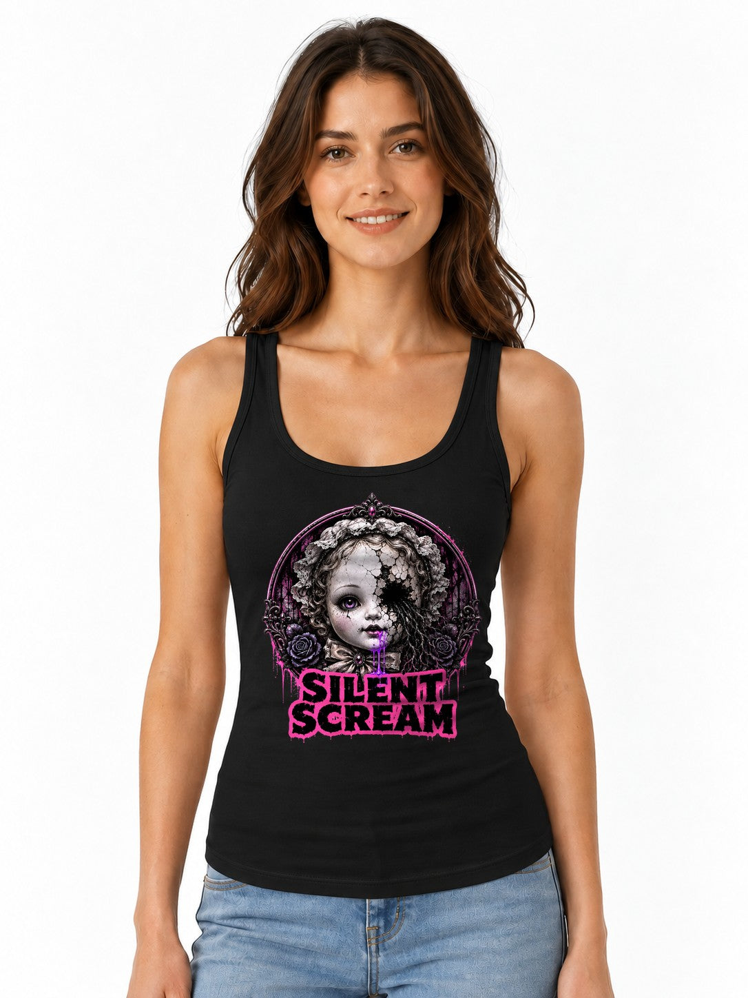 Silent Scream Doll - Black