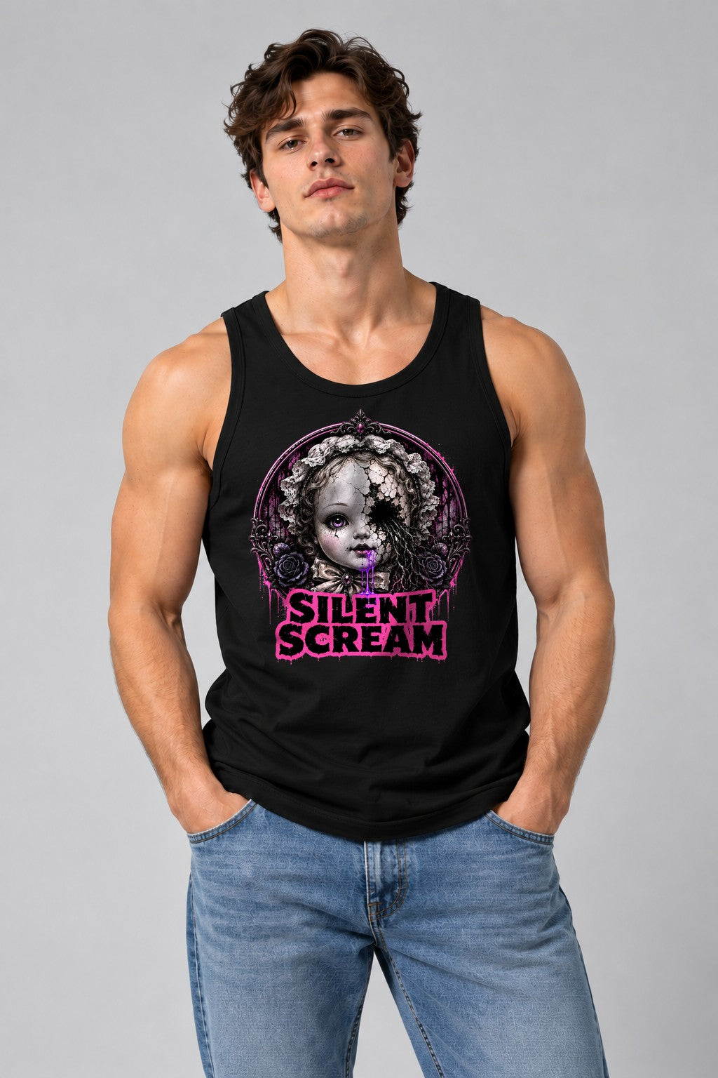 Silent Scream Doll - Black