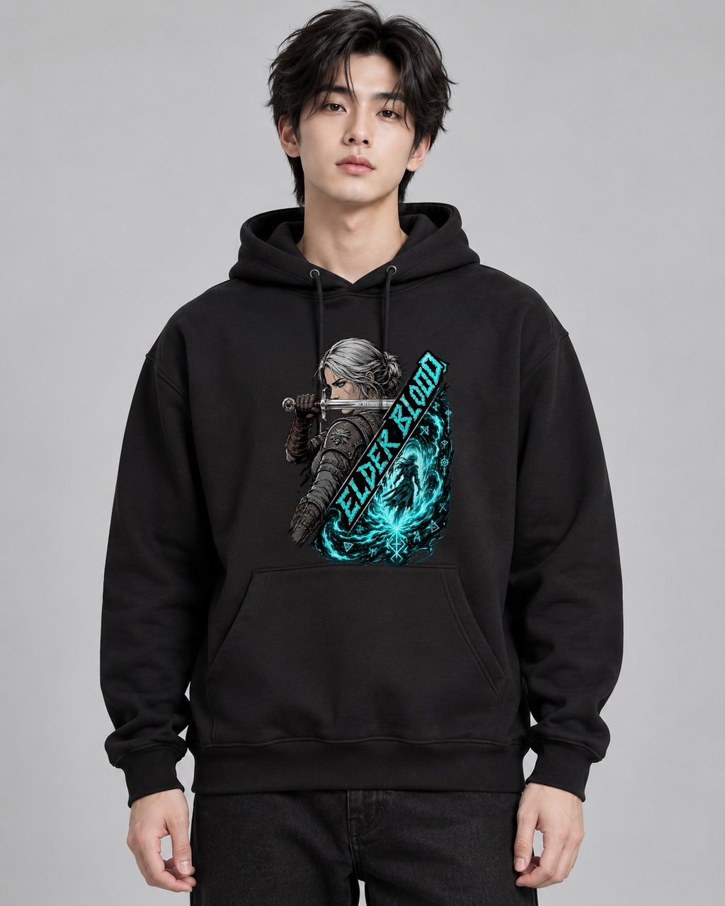 Silver Wolf Warrior - Black