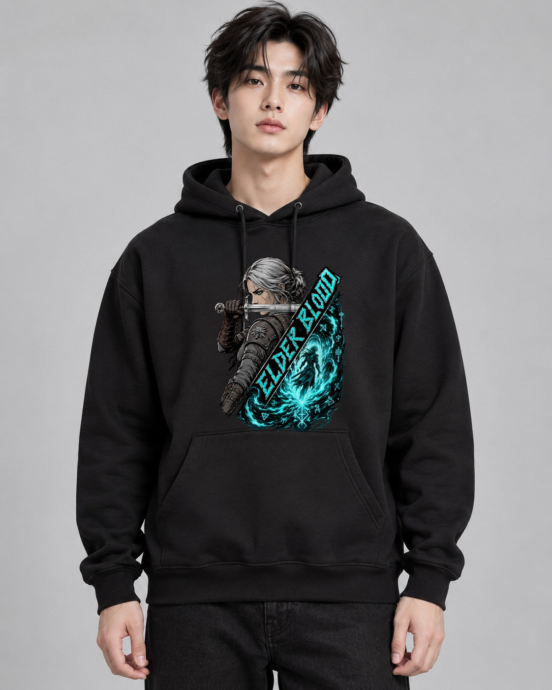 Silver Wolf Warrior - Black
