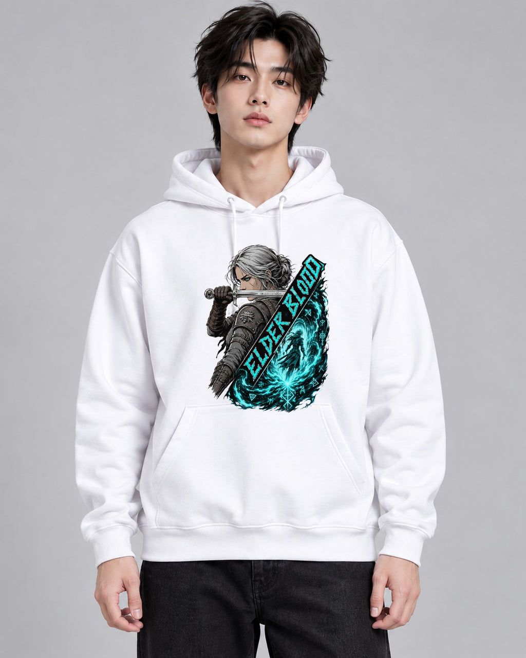 Silver Wolf Warrior - White