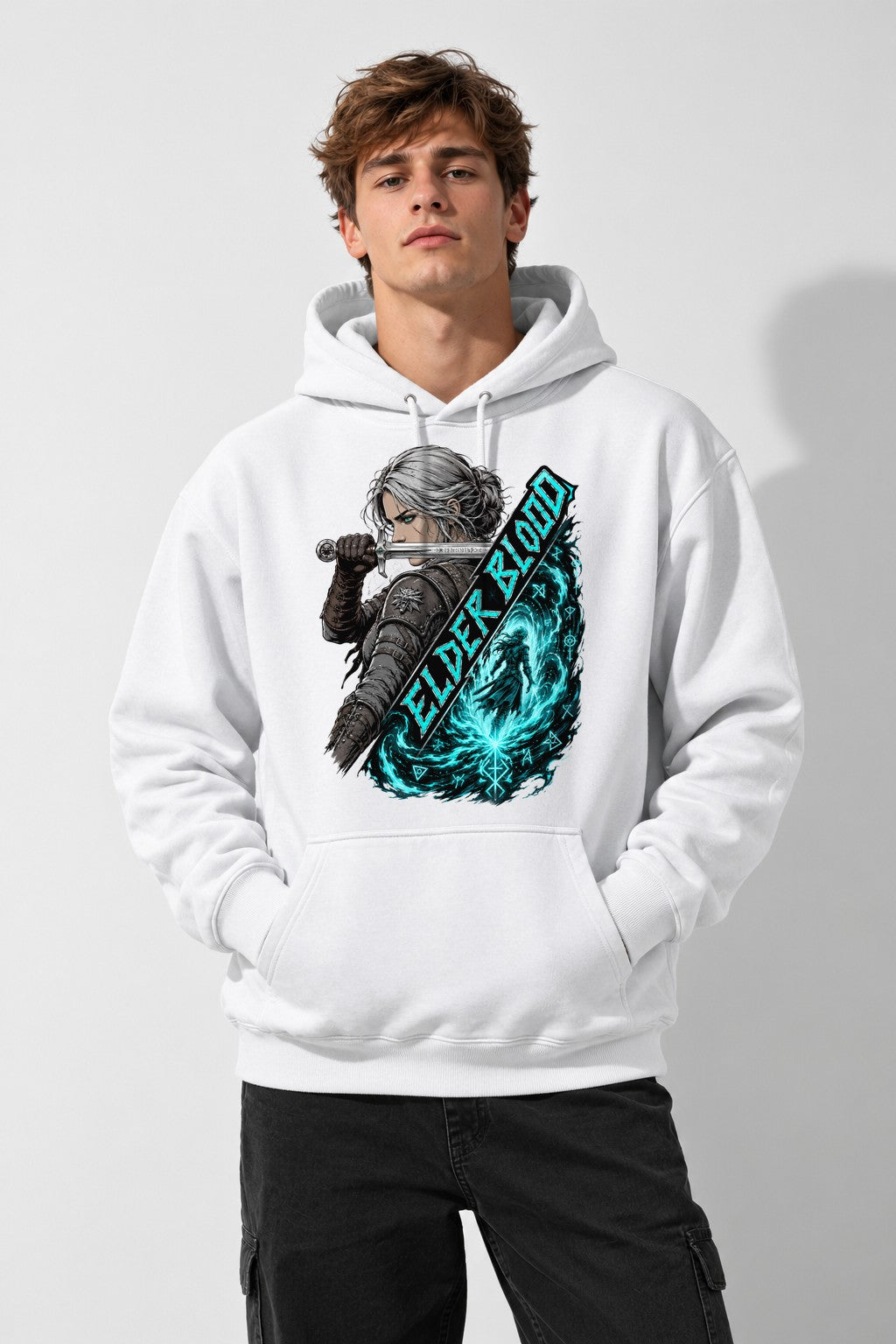 Silver Wolf Warrior - White