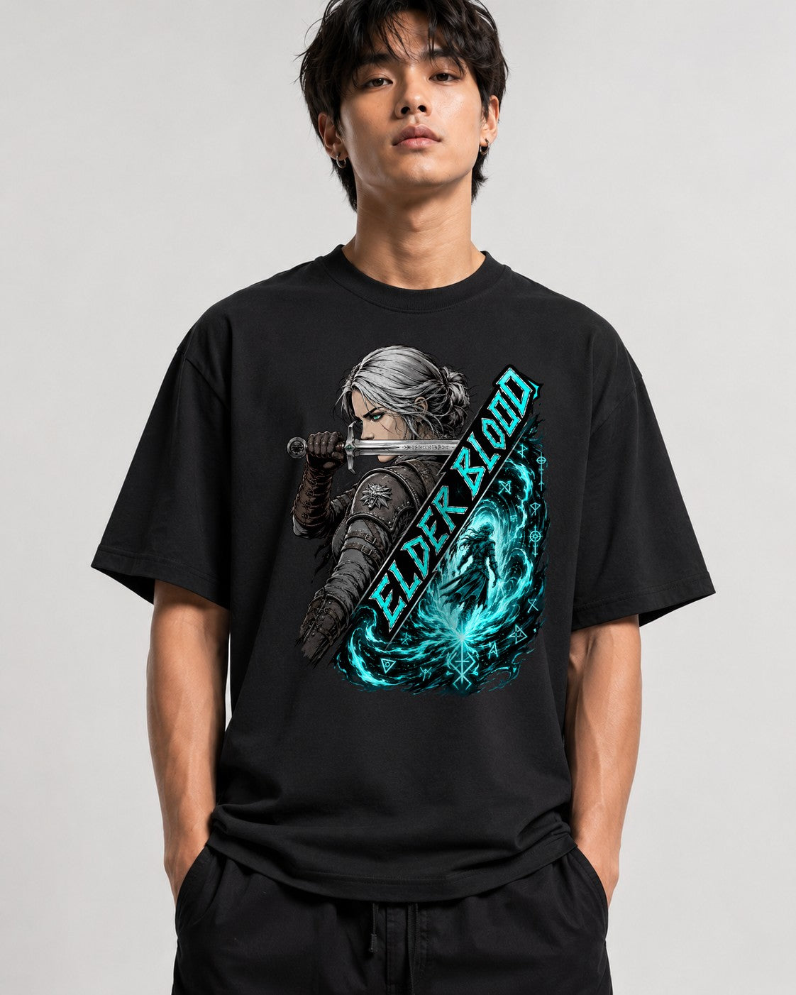 Silver Wolf Warrior - Black