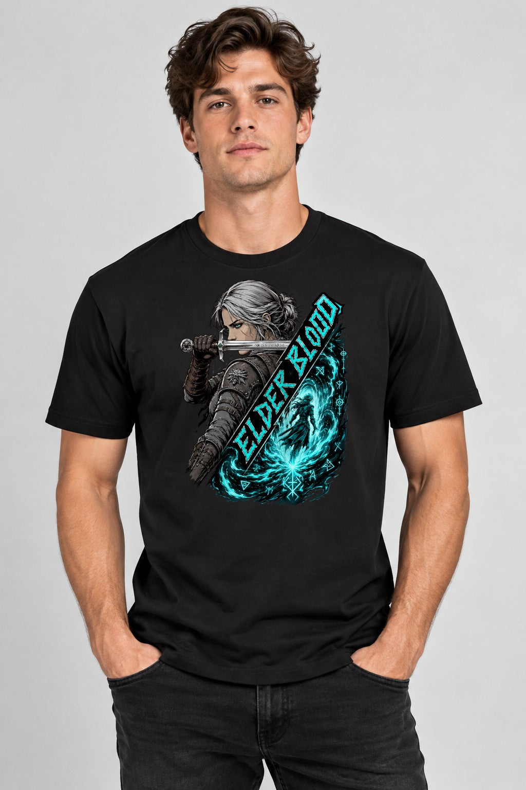 Silver Wolf Warrior - Black