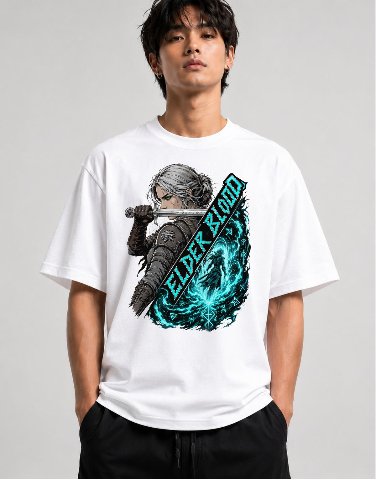 Silver Wolf Warrior - White
