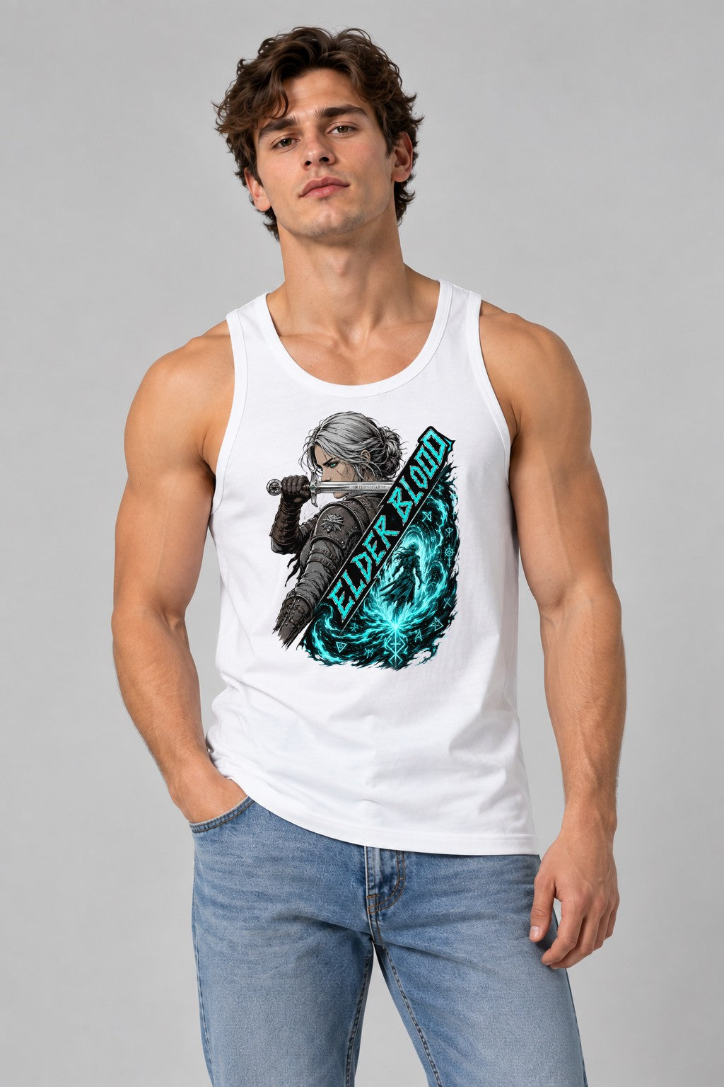 Silver Wolf Warrior - White