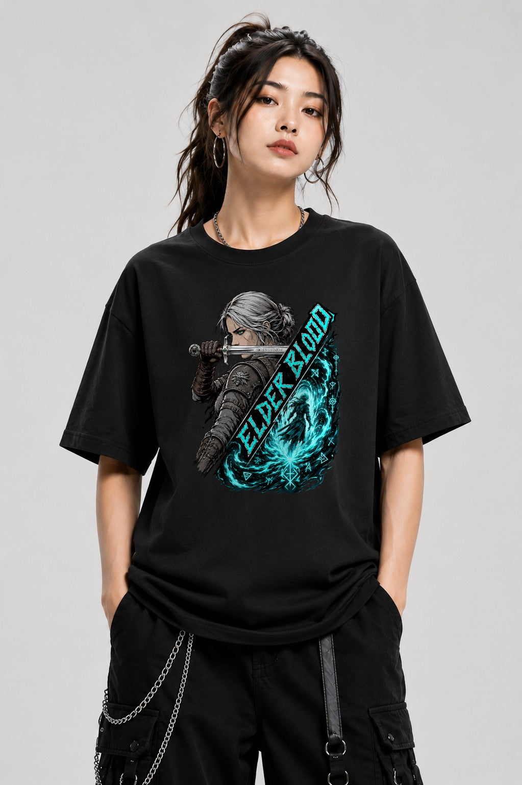 Silver Wolf Warrior - Black