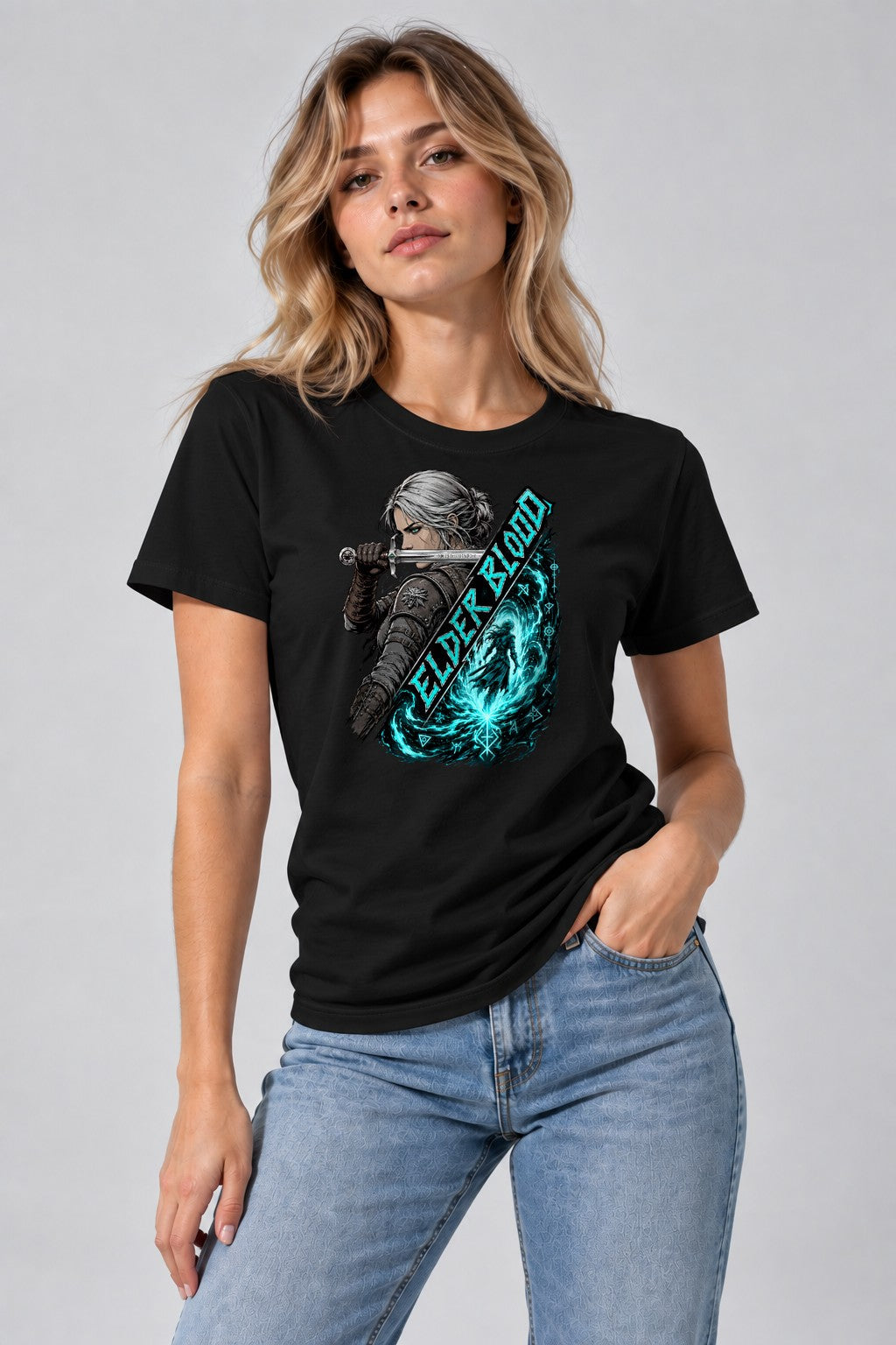 Silver Wolf Warrior - Black
