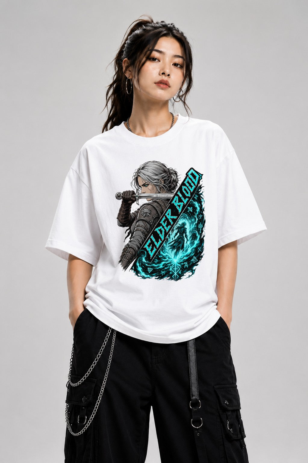 Silver Wolf Warrior - White