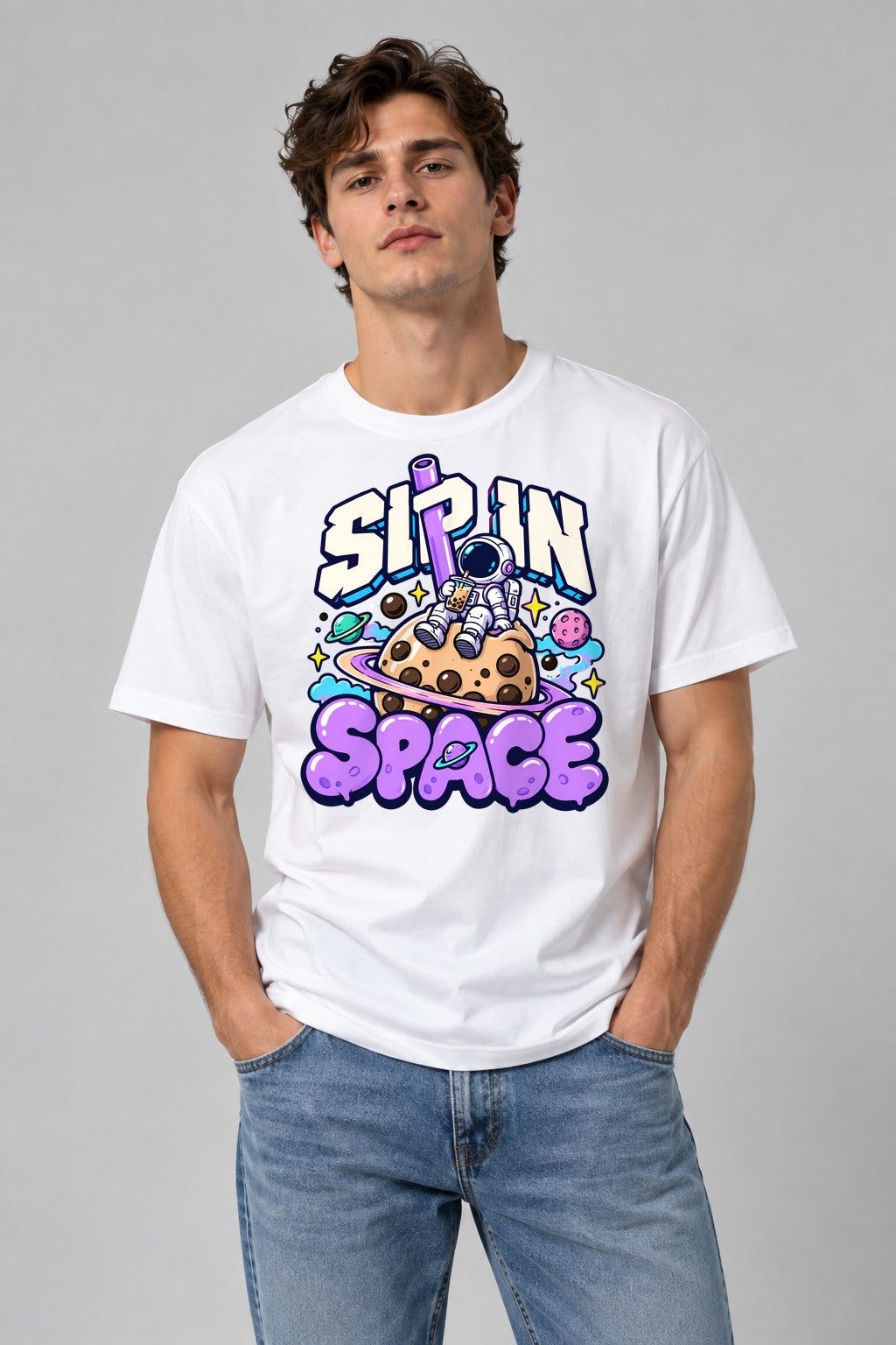 Sip In Space - White
