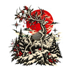 Skeletal Reindeer