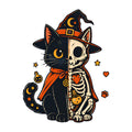 Skeletal Witch Cat