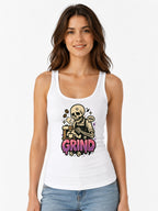 Skeleton Barista Grind - White