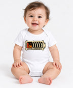 Skeleton Battery Pumpkin - White