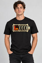 Skeleton Battery Pumpkin - Black