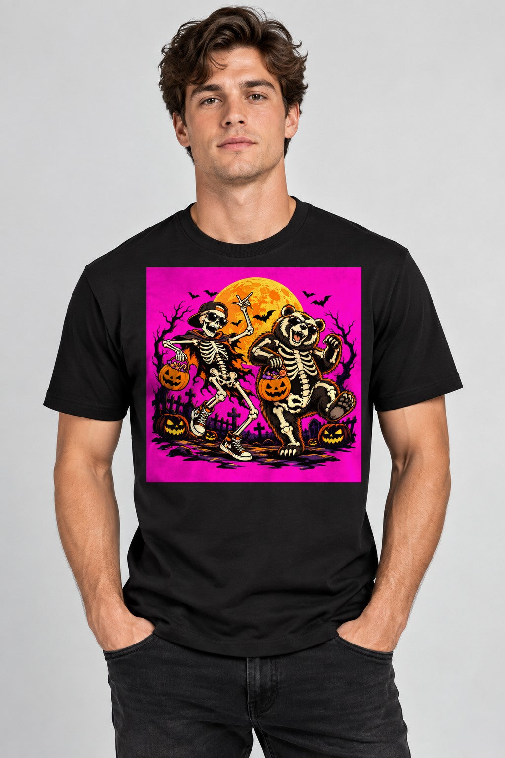 Skeleton Bear Dance - Black