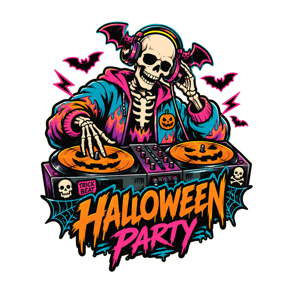 Skeleton DJ Party