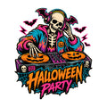 Skeleton DJ Party
