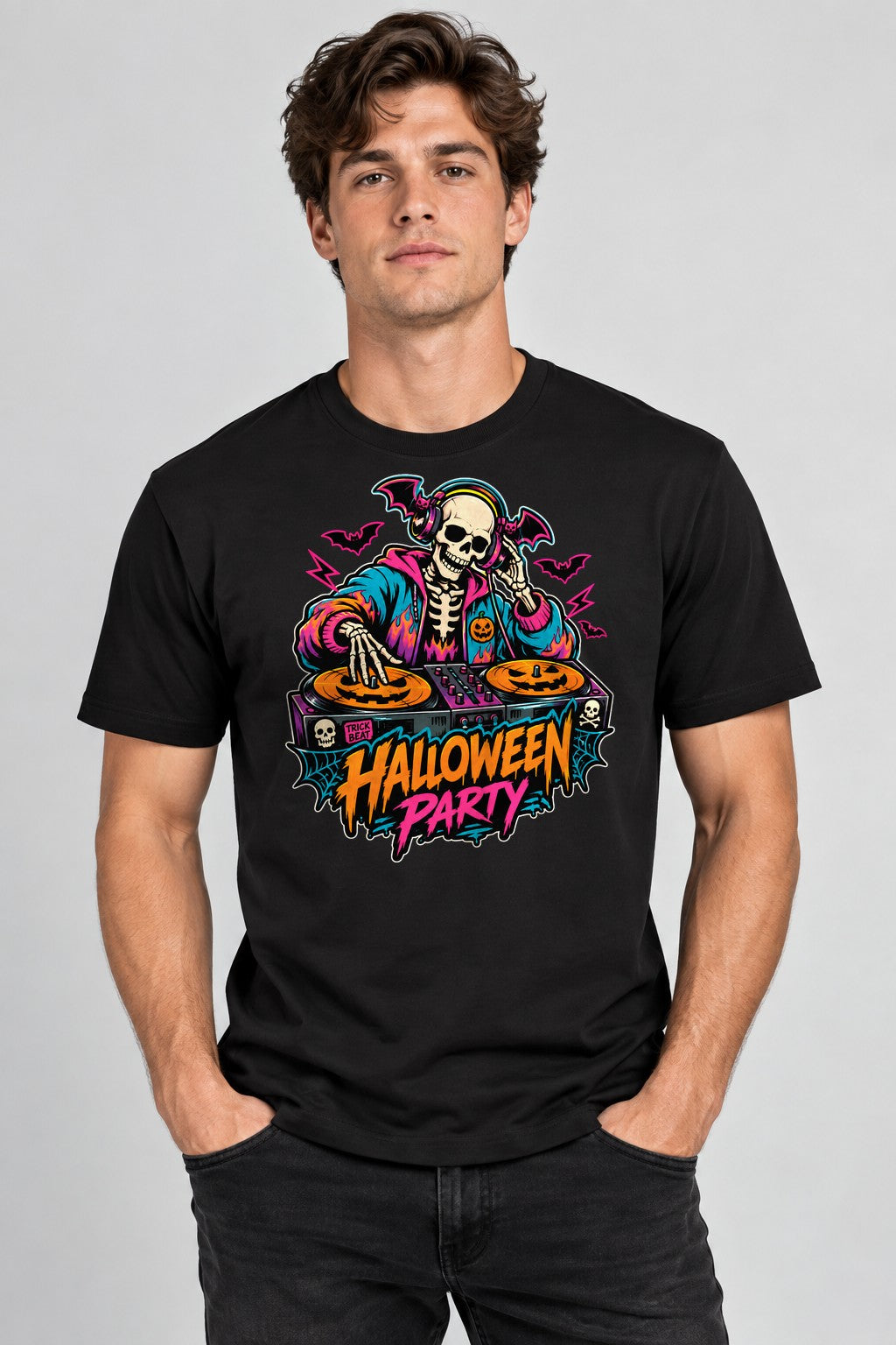 Skeleton DJ Party - Black