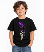 Skeleton Hand Black Rose - Black