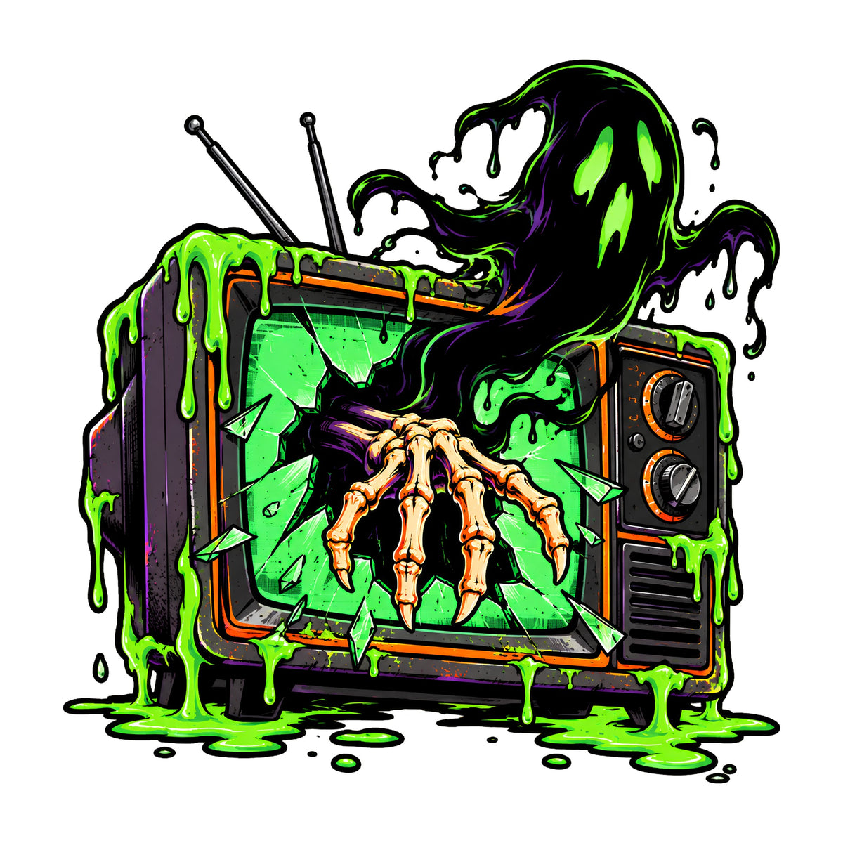 Skeleton Hand TV
