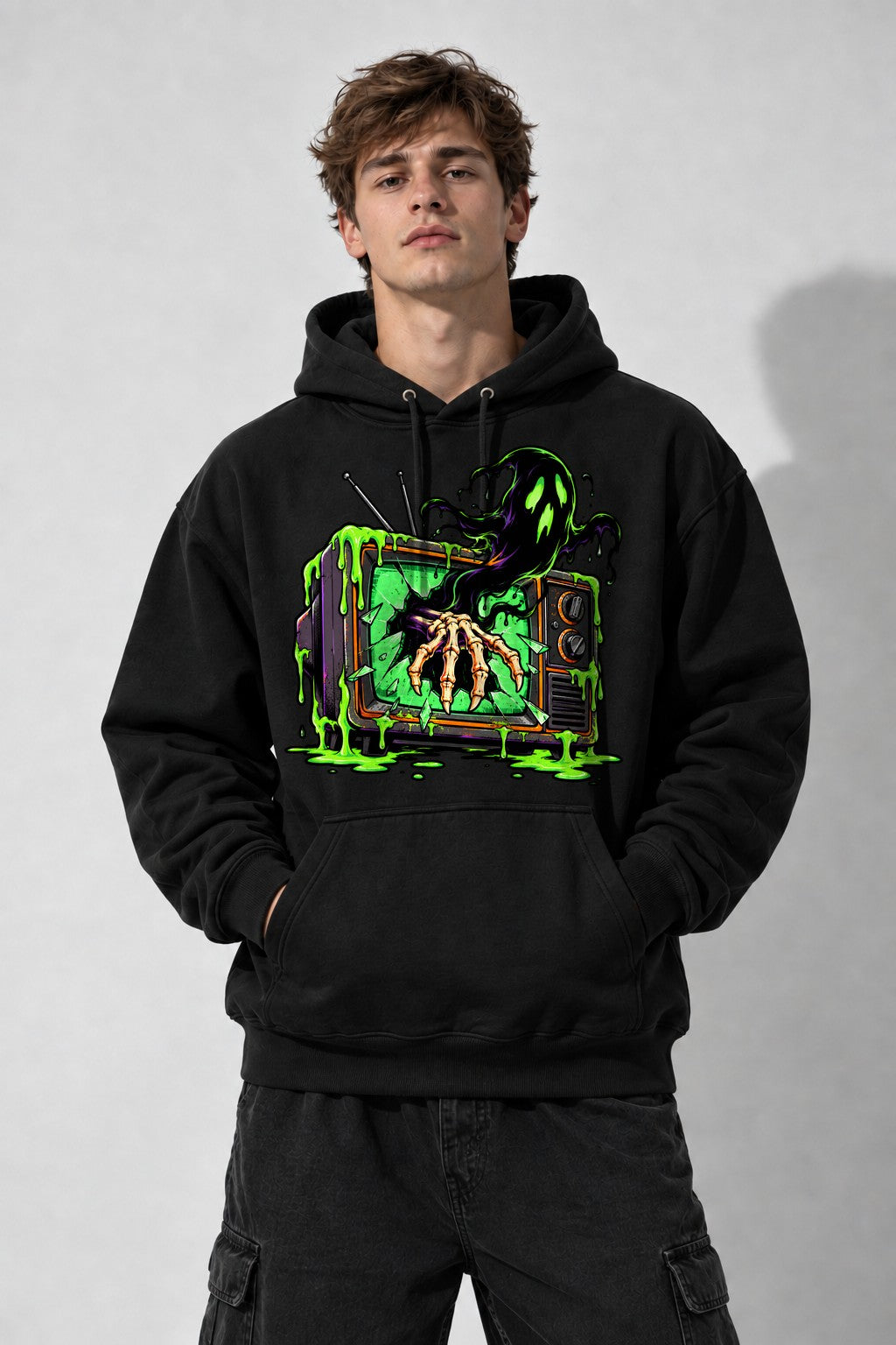 Skeleton Hand TV - Black