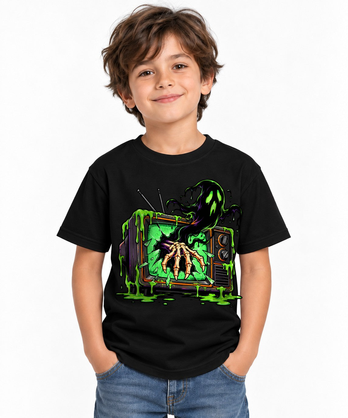 Skeleton Hand TV - Black