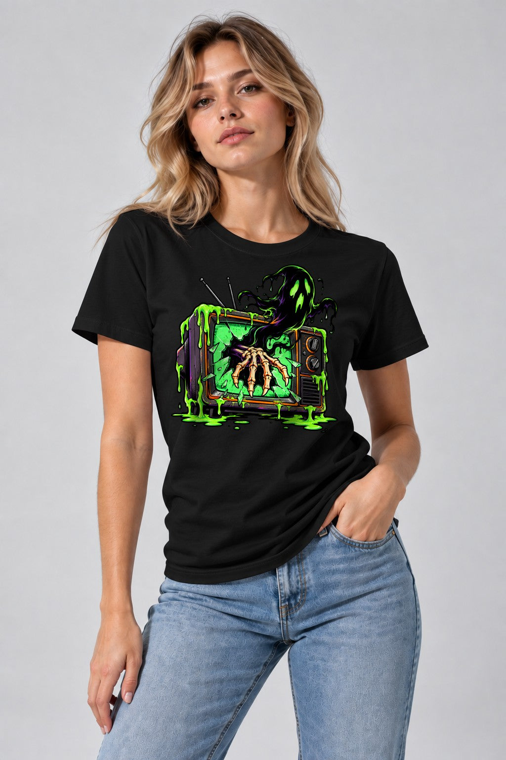 Skeleton Hand TV - Black