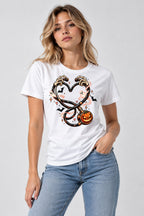 Skeleton Key Heart - White