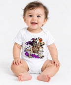Skeleton Witch Dinosaur Rider - White