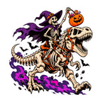 Skeleton Witch Dinosaur Rider