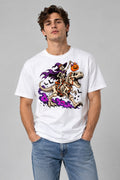 Skeleton Witch Dinosaur Rider - White