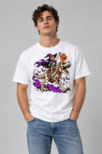 Skeleton Witch Dinosaur Rider - White